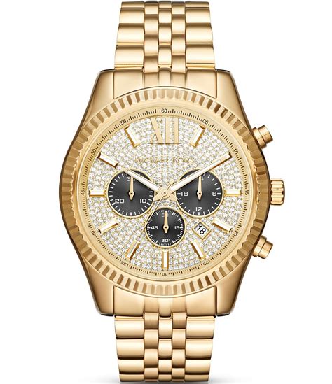 dillards michael kors watches|michael kors leather watch.